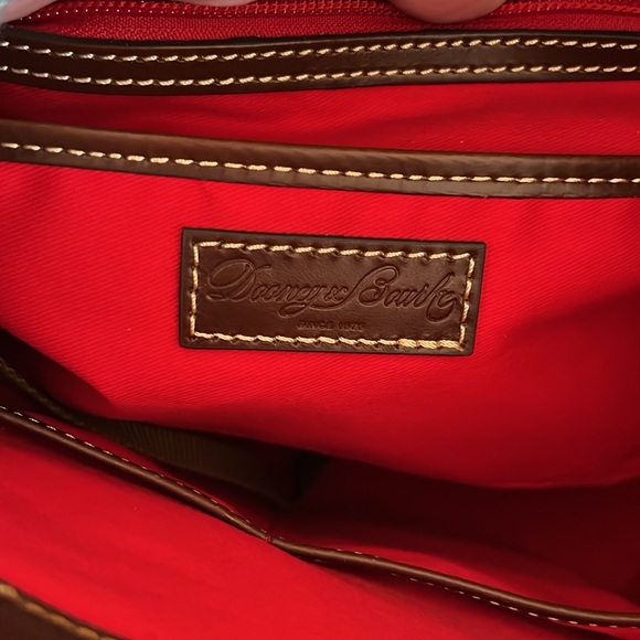 Dooney & Bourke Brown Croc Embossed Layla Tote - Picture 10 of 11